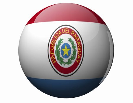 Foto de La Bandera Nacional de Paraguay - Imagen libre de derechos