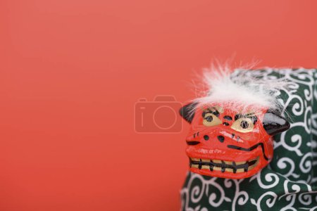 Photo for Traditional Japanese dance lion  Doll , close up - Royalty Free Image