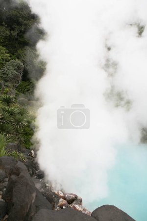 heiße Quellen Höllen von Beppu, ein national ausgewiesener "Ort landschaftlicher Schönheit" in der Onsen-Stadt Beppu, ita, Japan