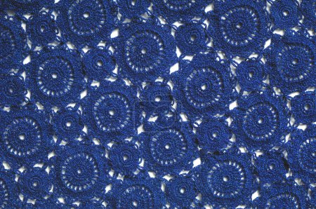 Foto de Textura. fondo. tela de seda. un patrón de punto de azul - Imagen libre de derechos