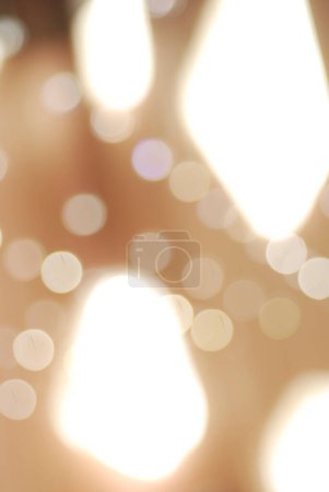 Photo for Abstract golden bokeh lights background - Royalty Free Image