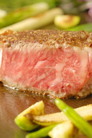 Photo for Close up of delicious beef steak - Royalty Free Image