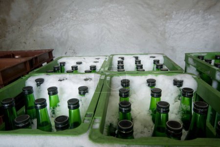 Téléchargez les photos : Bouteilles de vin en cave - en image libre de droit