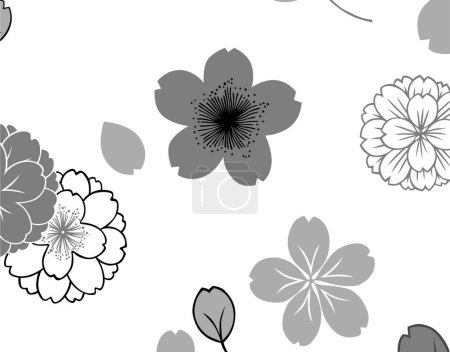 Téléchargez les photos : Motif avec ornement floral décoratif - en image libre de droit