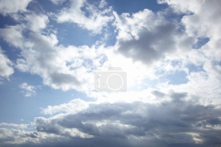 Photo for Blue sky with cloud closeup - Royalty Free Image