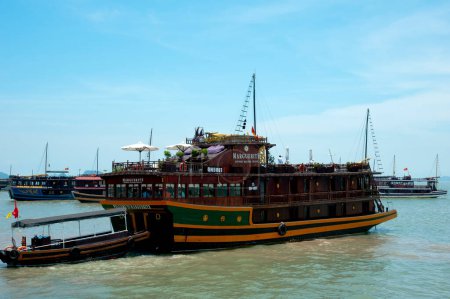 Photo for Boat in the sea harbour, Vietnam - Royalty Free Image