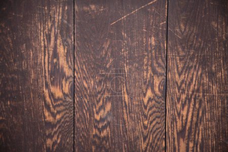 Foto de Textura de madera marrón fondo, tablones de madera natural. - Imagen libre de derechos