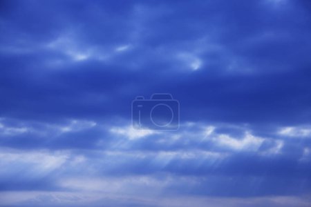 Foto de Primer plano de nubes de tormenta en el cielo - Imagen libre de derechos