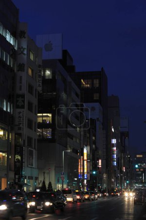 Photo for City at night background view, skyline - Royalty Free Image
