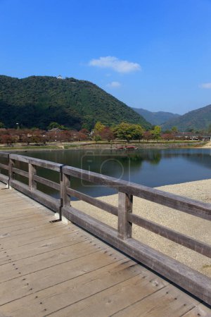 Téléchargez les photos : Pont Kintaikyo au-dessus de la rivière Nishiki, célèbre monument au Japon - en image libre de droit