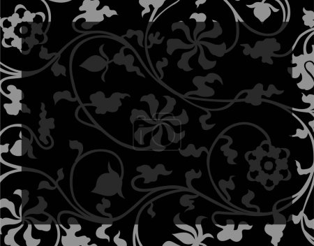 Photo for Seamless pattern with floral ornament - Royalty Free Image