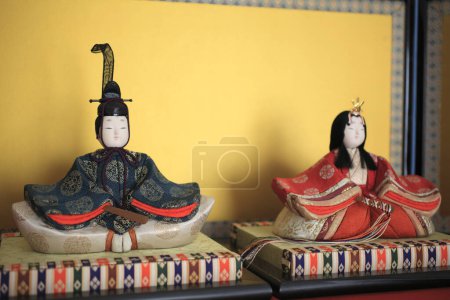 Hina Dolls, Ohina-sama and Odairi-sama. Traditional Japanese dolls.