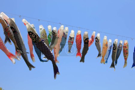 Téléchargez les photos : Cerfs-volants japonais, décoration le jour de l'enfance - en image libre de droit
