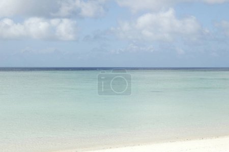 Téléchargez les photos : Sable blanc et océan bleu - en image libre de droit