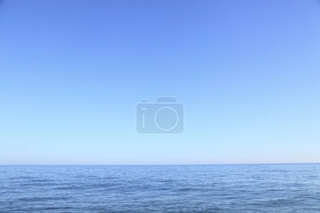 Foto de Fondo azul mar y cielo, hermosa naturaleza - Imagen libre de derechos