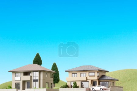 Foto de Representación 3D de un modelo de casa pequeña - Imagen libre de derechos