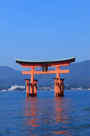 Photo for Itsukushima Shrine is a shrine located on Itsukushima Island in Hatsukaichi City, Hiroshima Prefecture. - Royalty Free Image