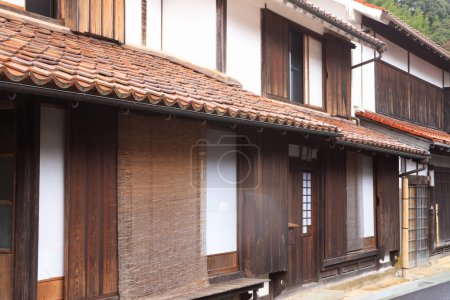 Photo for Traditional japanese architecture in Omori Ginzan village, Iwami Ginzan Silver Mine Site - Royalty Free Image