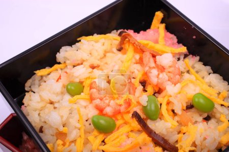 Foto de Una foto de cocina de arroz frito - Imagen libre de derechos