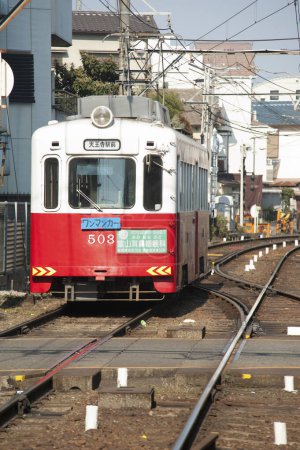Téléchargez les photos : Sumiyoshi Hankai Electric Railway - en image libre de droit
