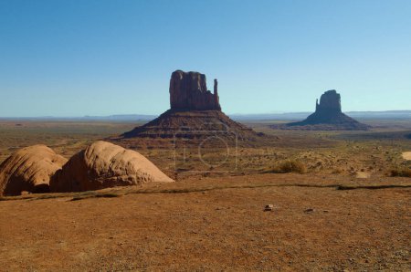 Photo for The monument valley in utah on nature background - Royalty Free Image