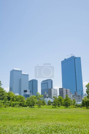Photo for Kita district, also known as Umeda, is one of Osaka's two main city centers. It is located around the large station complex that comprises Osaka - Royalty Free Image