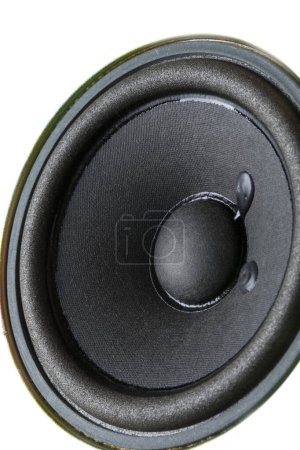 Photo for A close up of a speaker with a white background - Royalty Free Image