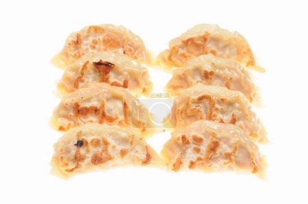 Photo for Fried dumplings gyoza on background, close up - Royalty Free Image