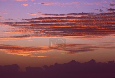 Photo for Beautiful sunset sky with clouds - Royalty Free Image