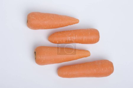 Photo for Carrots on white background. - Royalty Free Image