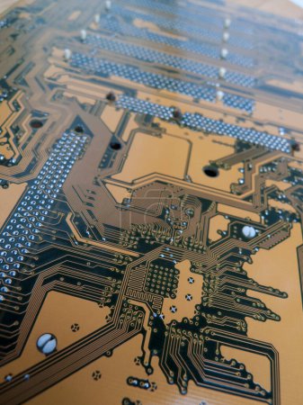 Téléchargez les photos : Vue rapprochée de la texture des cartes de circuits électroniques - en image libre de droit