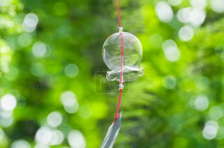 Beautiful Japanese wind chimes outdoor