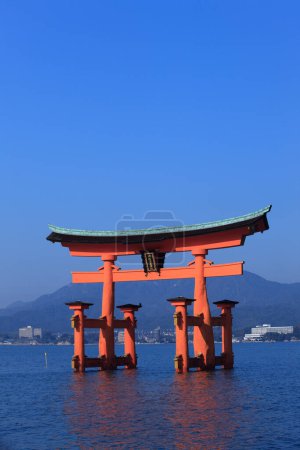 Photo for Miyajima, Hiroshima, Japan at the floating gate of Itsukushima Shrine - Royalty Free Image