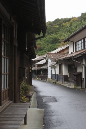 arquitectura tradicional japonesa en Omori Ginzan pueblo, Iwami Ginzan Silver Mine Site