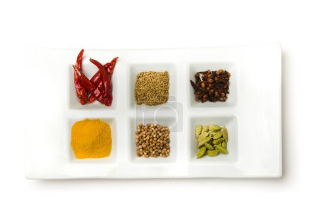 Photo for Spices and herbs on   background, close up - Royalty Free Image