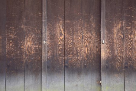 Foto de Abstracto marrón textura de madera fondo, tablones de madera natural. - Imagen libre de derechos
