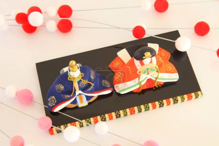 Hina dolls (Japanese traditional doll) to celebrate girl's growth