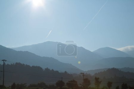 Photo for Beautiful rural landscape with scenic sunrise in the mountains - Royalty Free Image
