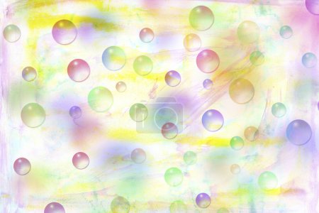 Téléchargez les photos : Fond abstrait avec bulles colorées - en image libre de droit