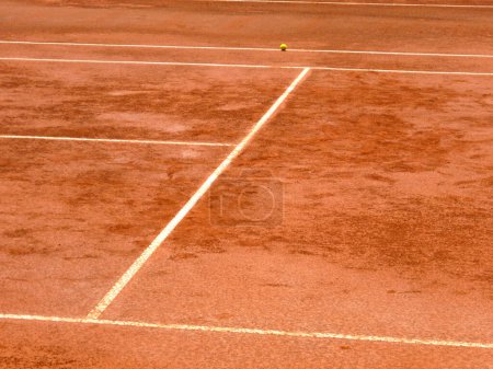 Foto de Pista de tenis con líneas blancas - Imagen libre de derechos