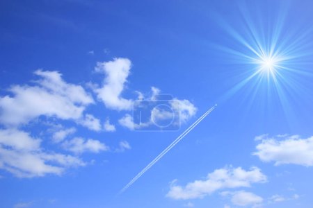 Photo for Blue sky and sun - Royalty Free Image