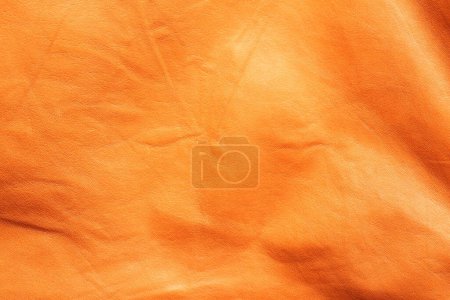 Foto de Fondo de textura de cuero arrugado naranja - Imagen libre de derechos