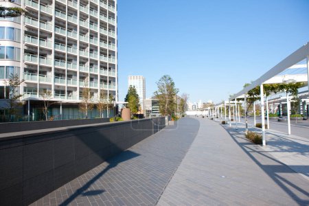 Foto de Fondo de concepto urbano, vista moderna de la arquitectura de la ciudad durante el día - Imagen libre de derechos