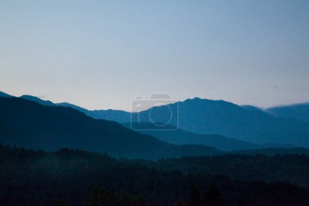 Photo for Beautiful rural landscape with scenic sunrise in the mountains - Royalty Free Image