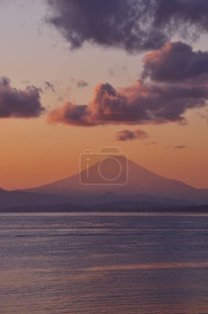 Téléchargez les photos : Coucher de soleil sur la montagne Fuji, Japon - en image libre de droit