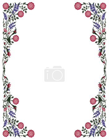 Photo for Abstract floral background with flowers and plants - Royalty Free Image