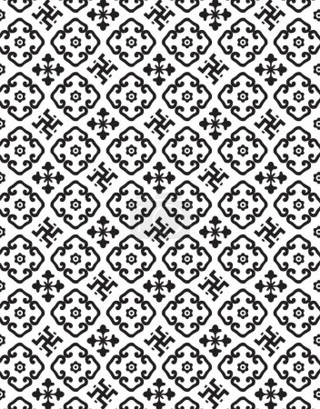 Photo for Seamless pattern with decorative elements - Royalty Free Image