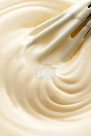 Photo for Background of mixing delicious butter cream - Royalty Free Image