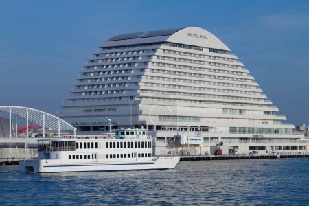 Photo for Cruise ship and Kobe Mariken Park Oriental hotel - Royalty Free Image