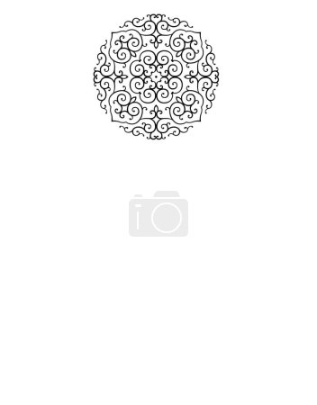 Photo for Decorative background with floral elements - Royalty Free Image